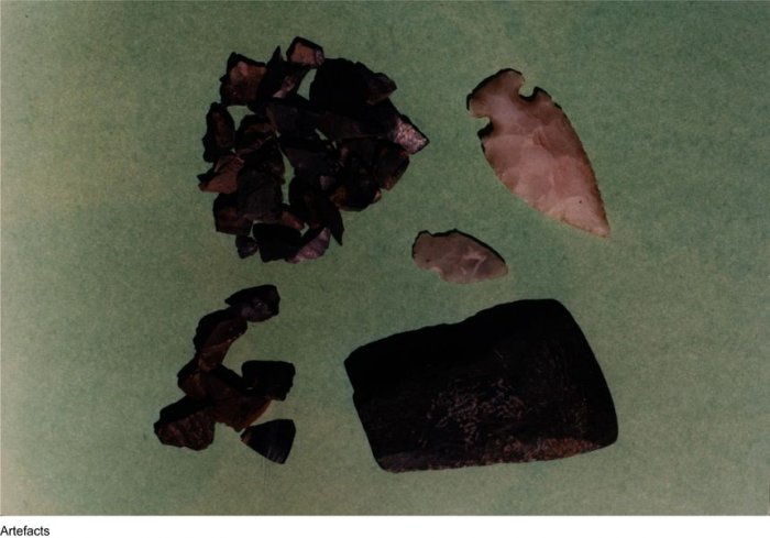 Préhistoire : artefacts trouvés à St-Donat