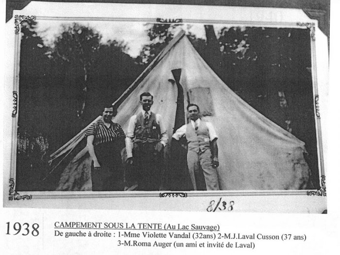 campement lac sauvage 1938