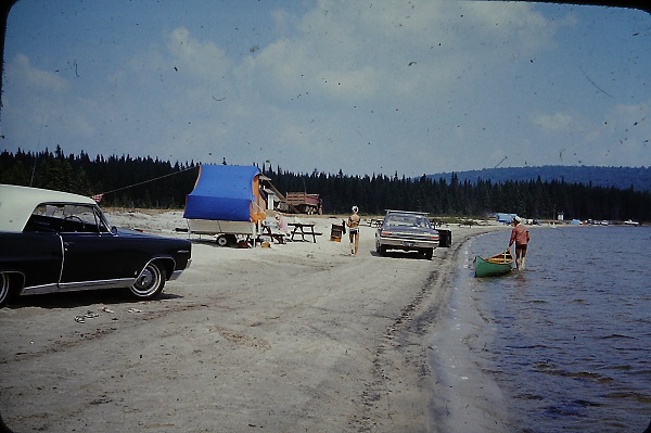 plage du lac provost dans le parc